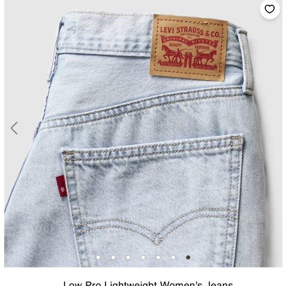 Levi's Light Blue low pro lightweight Straight Leg Jeans - Picture 6 of 7